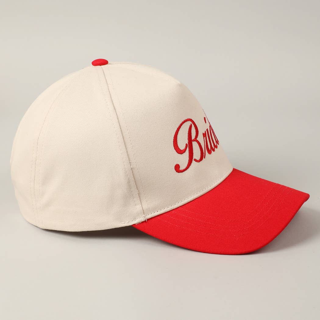 Bride Text Embroidery Two-Tone Trucker Hat