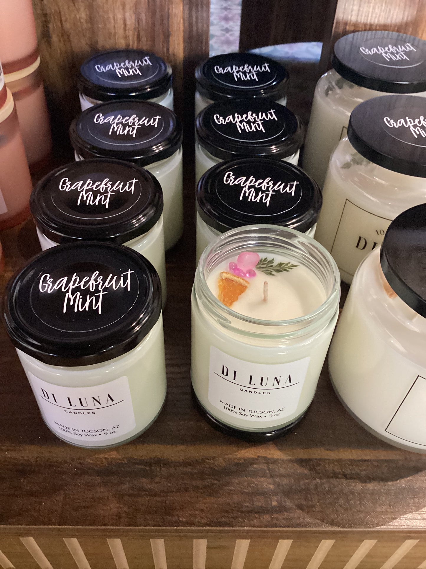 9oz Grapefruit Mint Candle