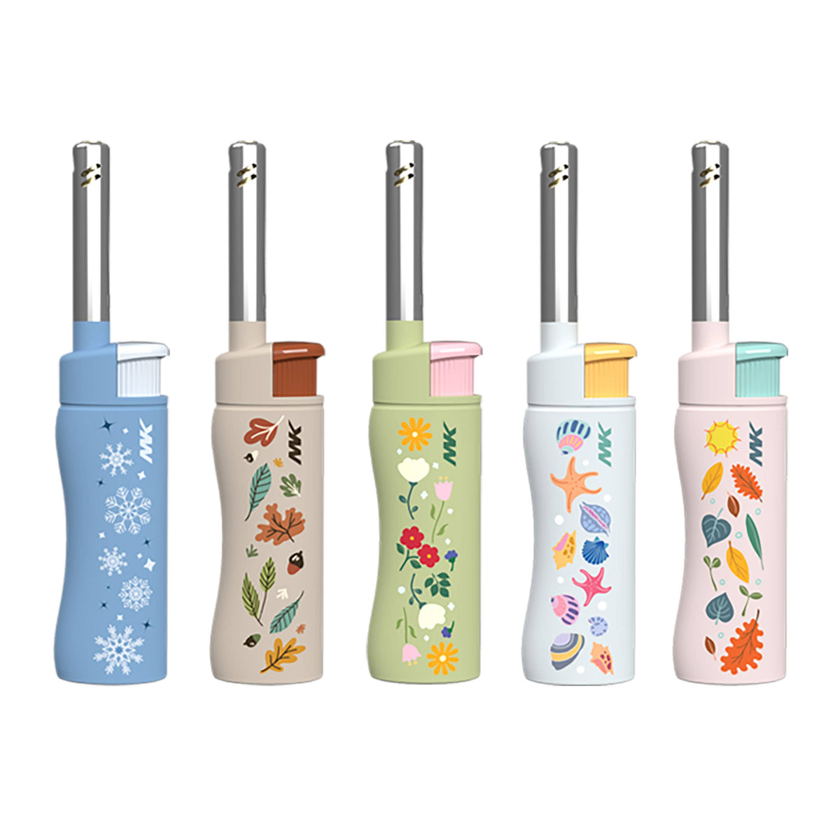 MK Lighter Range Series, Seasons Set, Windproof Flame