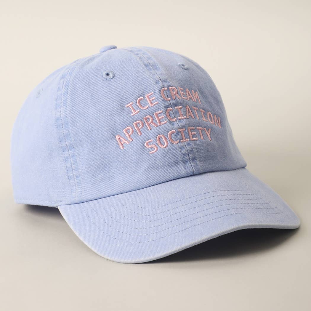 ICE CREAM APPRECIATION SOCIETY Embroidered Baseball Cap