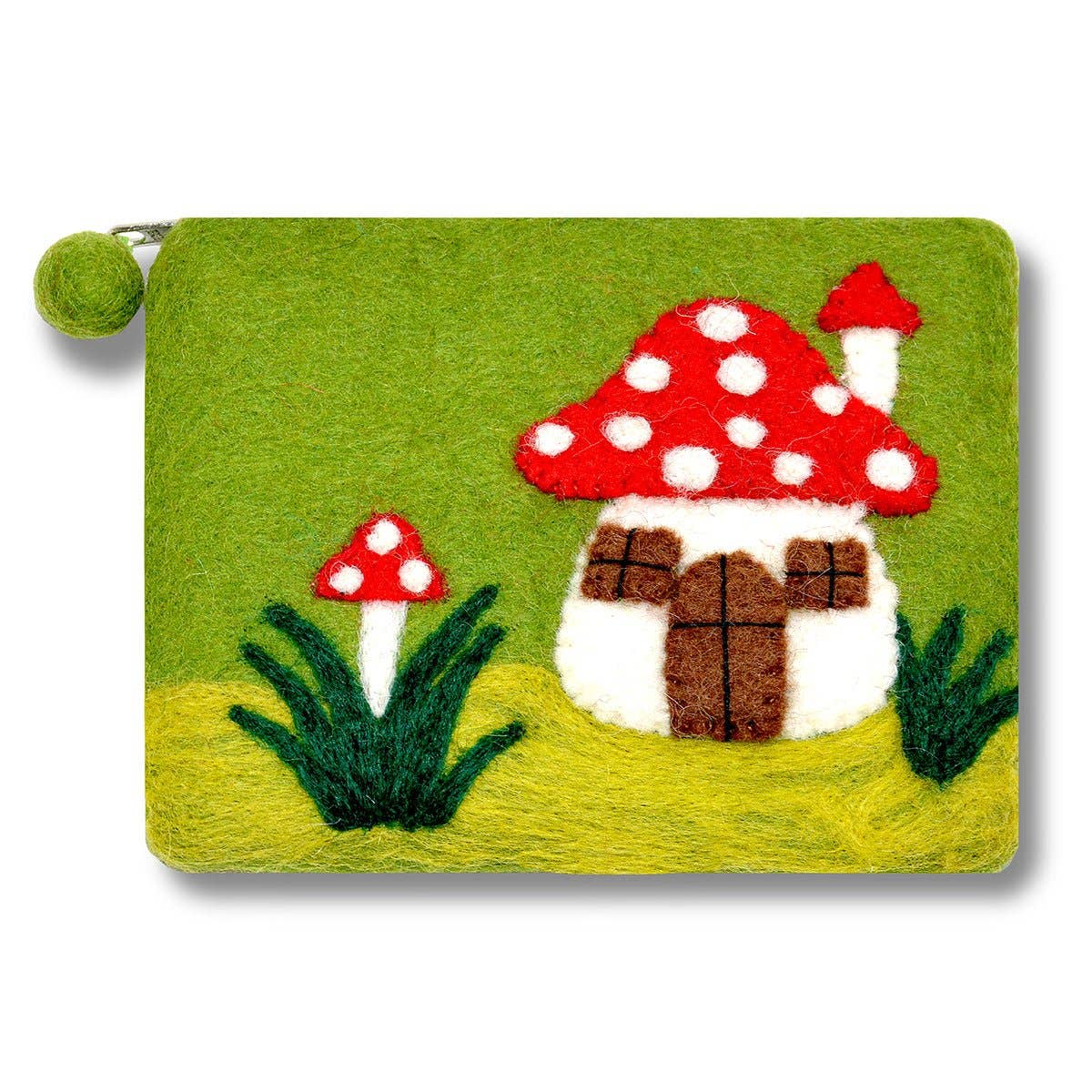 Mushroom Grey Design Coin Purse
