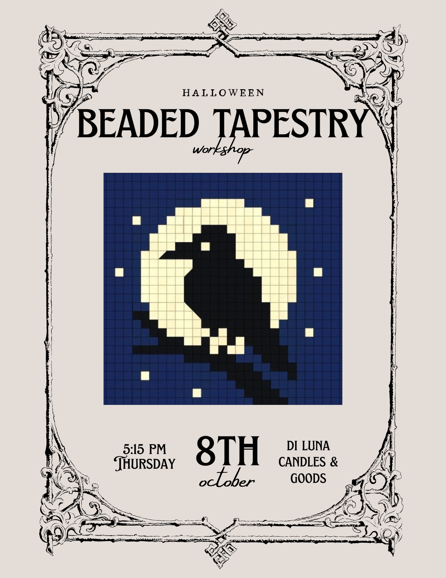 10/8 Halloween Beaded Tapestry Workshop