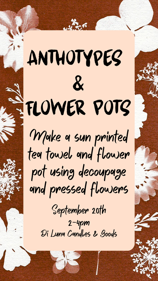 9/20 Anthotypes and Pressed Floral Pots