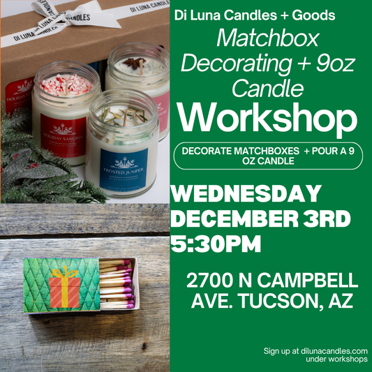 12/3 Matchbox Decorating and Holiday Candle Workshop