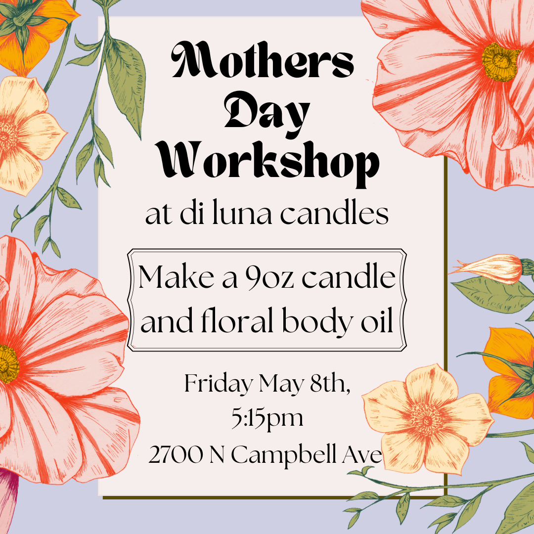 5/8 Mother's Day 9oz Candle and Floral Body Oil
