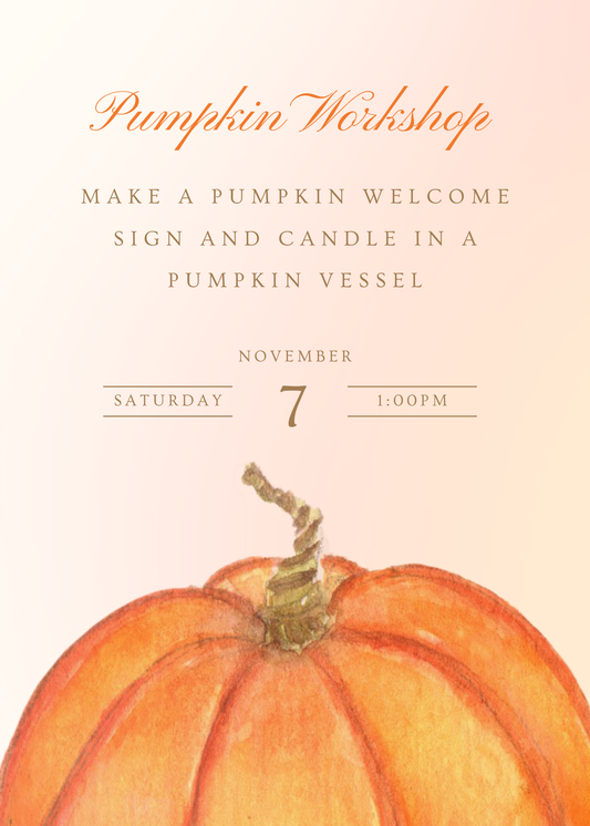 11/7 Pumpkin Workshop