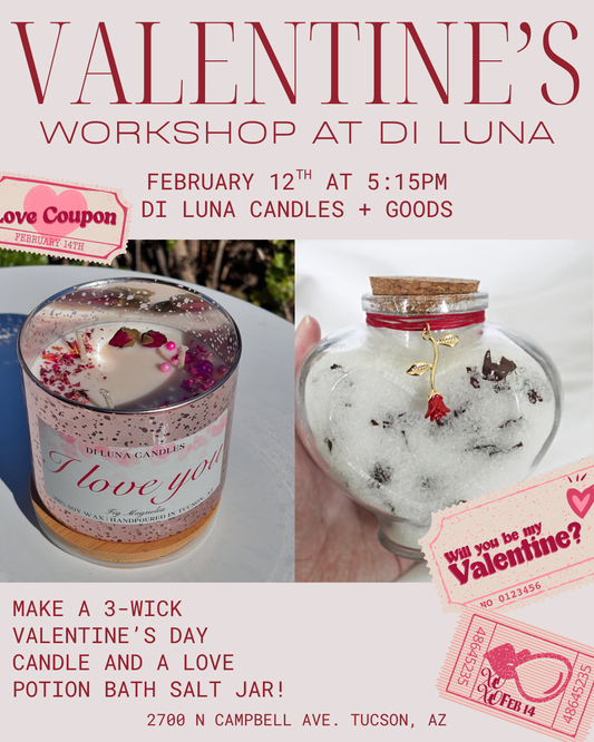 2/12 Valentine's Candlemaking and Love Potion Bath Salt Workshop