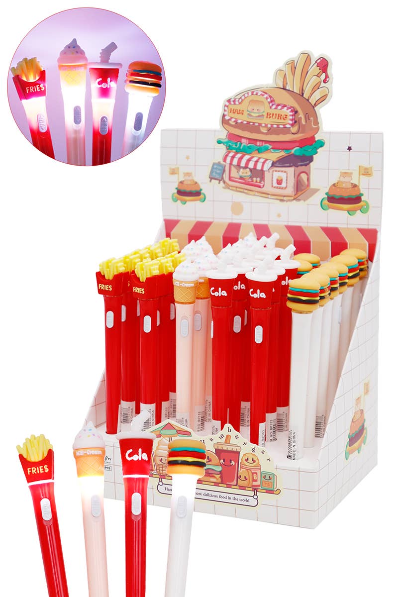 Fast Food LED Light-Up Ballpoint Pen