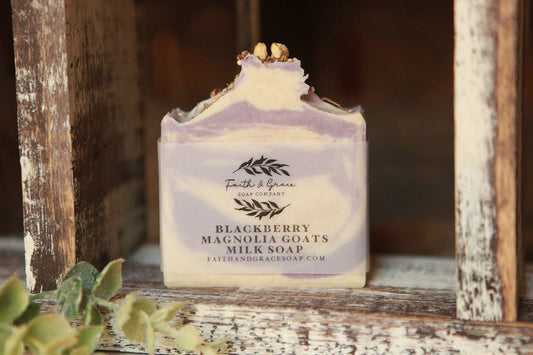 Blackberry Magnolia Goat Milk Soap 4.5 oz.