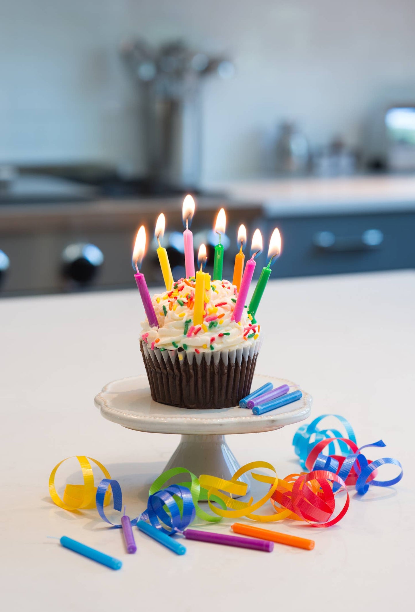 Vegan Birthday Candles | 12-Count Box: White