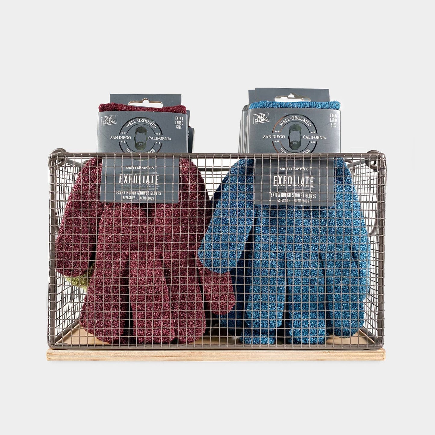 Well Groomed Exfoliating Gloves Display 14 ct.