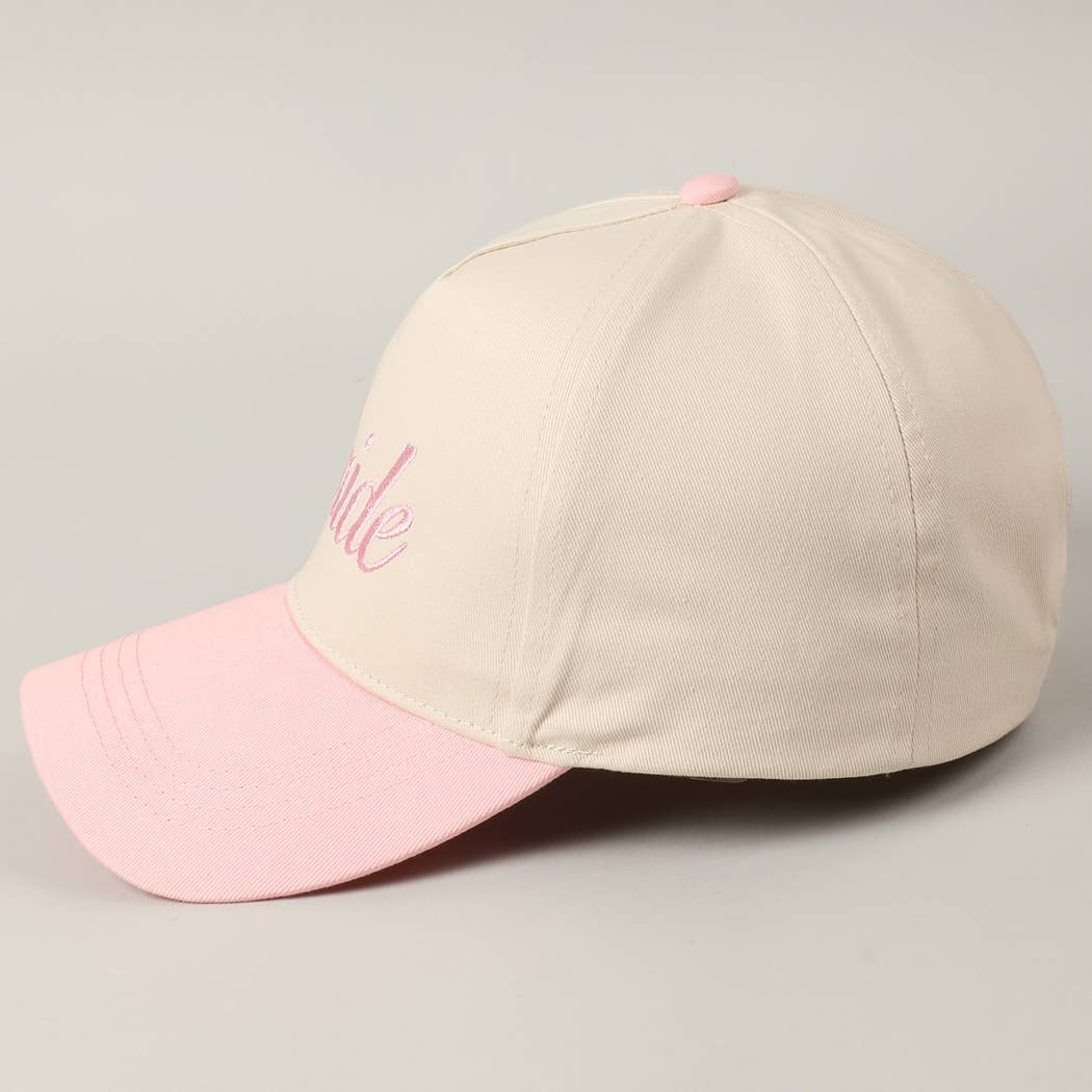Bride Text Embroidery Two-Tone Trucker Hat