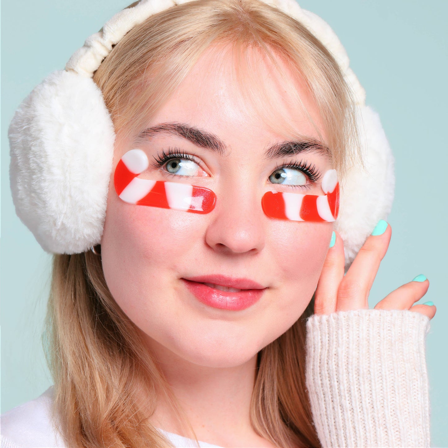 Christmas Holiday Candy Cane Cutie Depuffing Undereye Patch