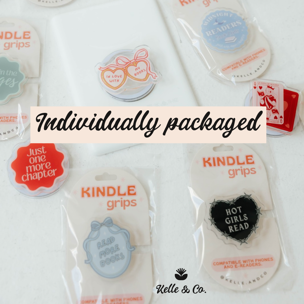 Emotional support kindle grip | coquette kindle