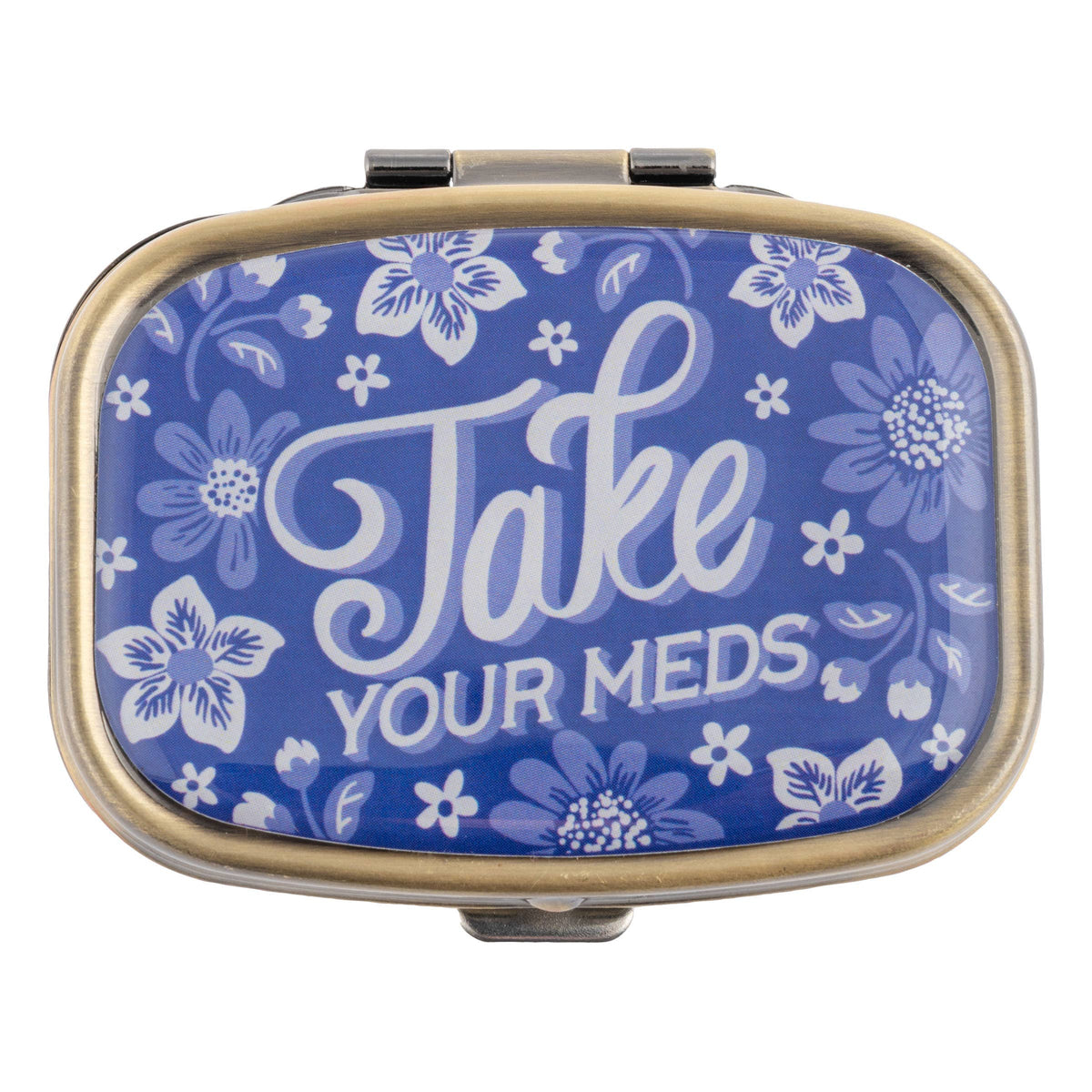 Small Metal Pill Case: Take Your Meds