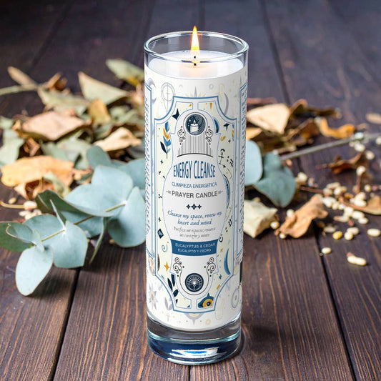 Prayer Candle - Energy Cleanse (8") (9.5 oz)