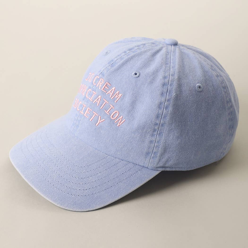 ICE CREAM APPRECIATION SOCIETY Embroidered Baseball Cap