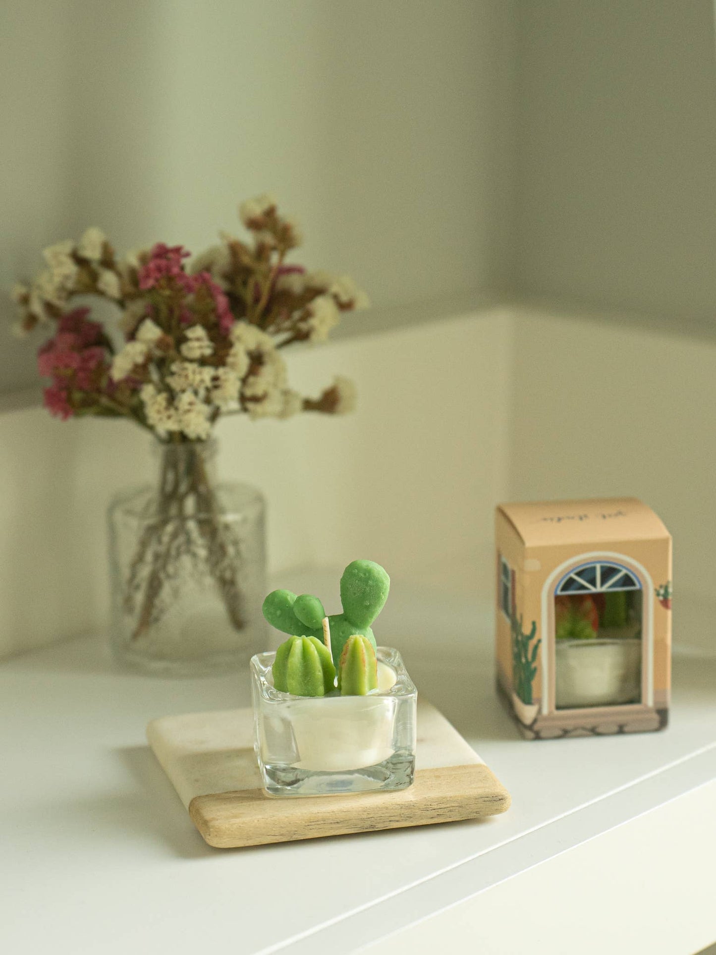 Bunny Ears and Fairy Castle Cactus Tealight Candles