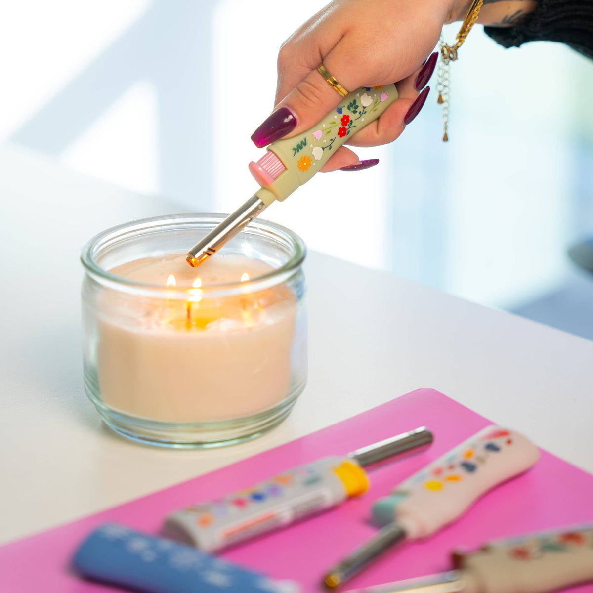 MK Lighter Range Series, Seasons Set, Windproof Flame