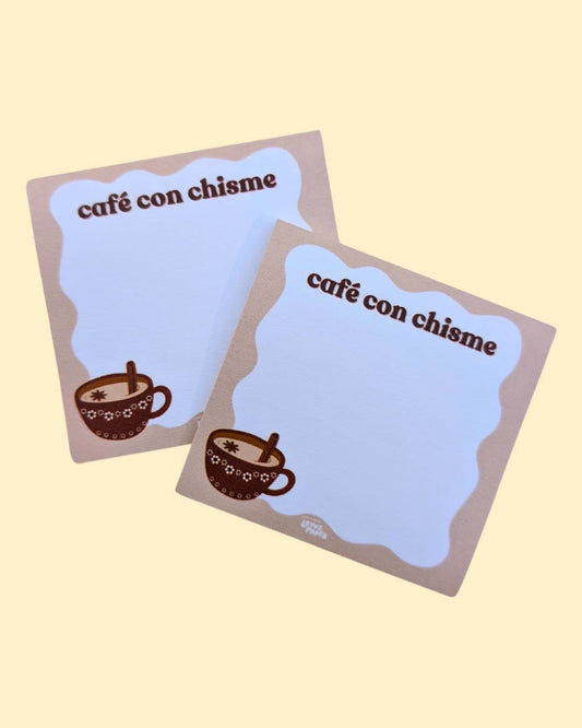 Cafe con Chisme 3x3 Post-It Notes