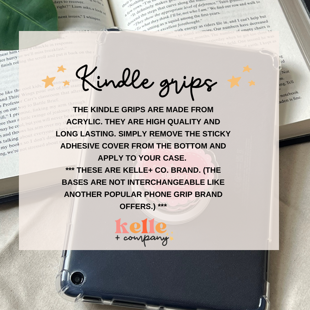 Emotional support kindle grip | coquette kindle