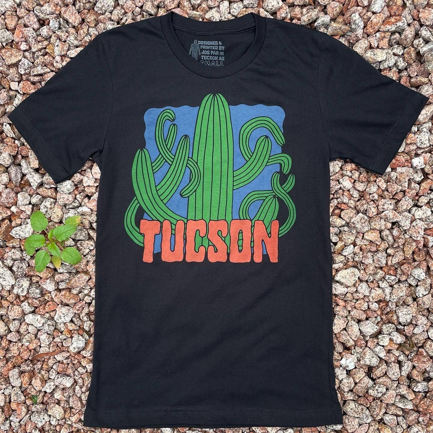 Tucson Saguaro Black T-Shirt: 2XL