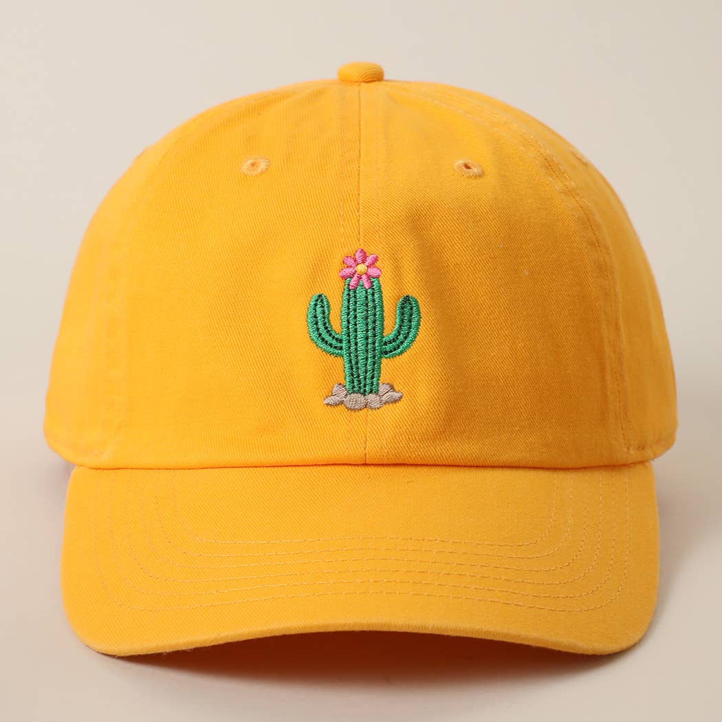 Blooming Cactus Cap: Aqua