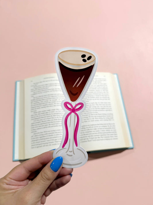Espresso Martini Die Cut Bookmark