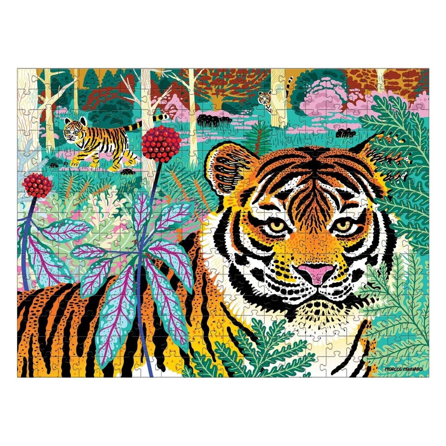 Siberian Tiger Endangered Species 300 Piece Puzzle