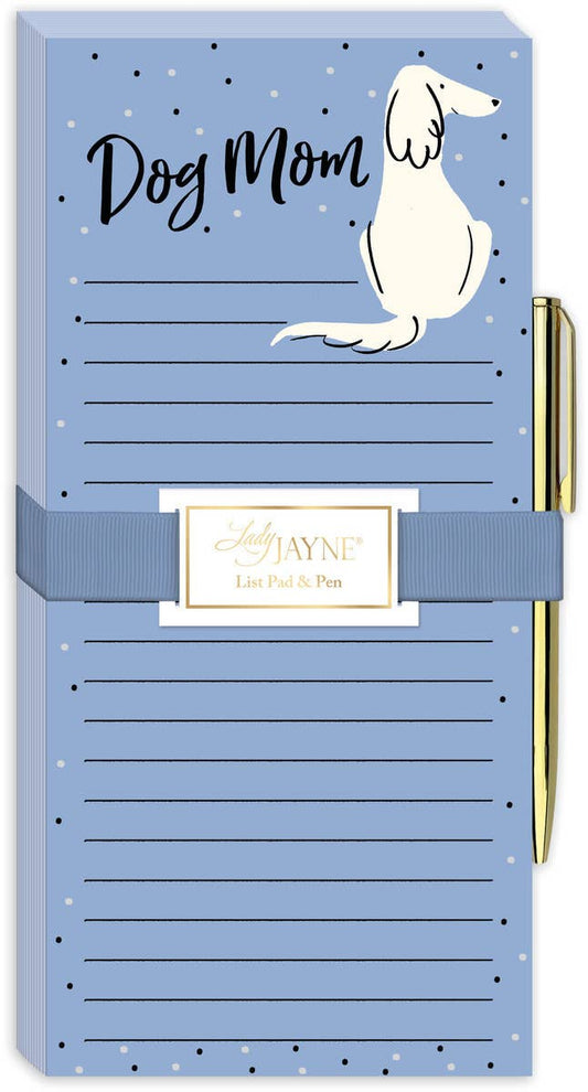 DOG MOM MAGNETIC LISTPAD WITH PEN