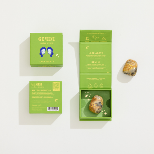 Gemini Boxed Zodiac Crystal