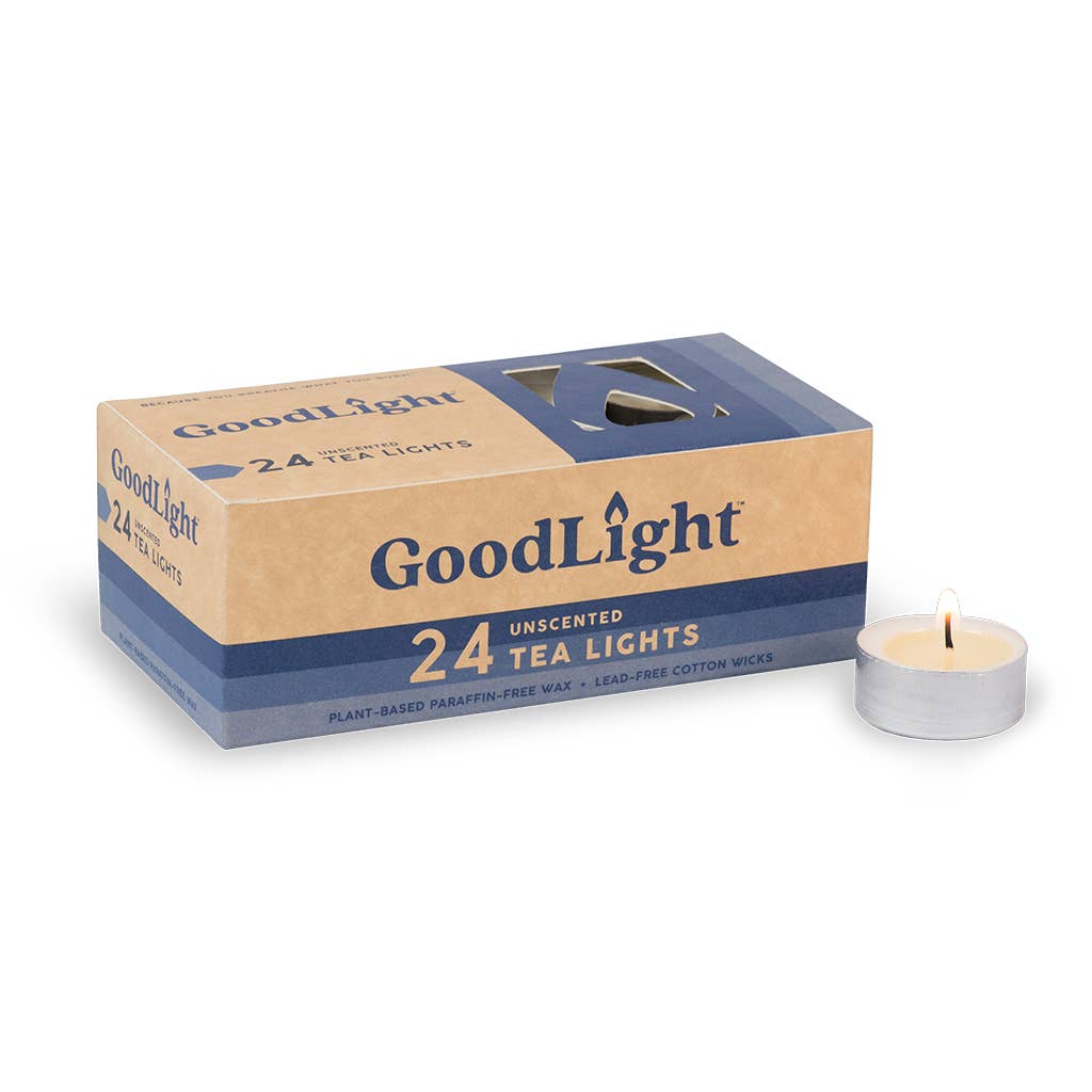 Unscented Tea Light Candles | 24-Count Box