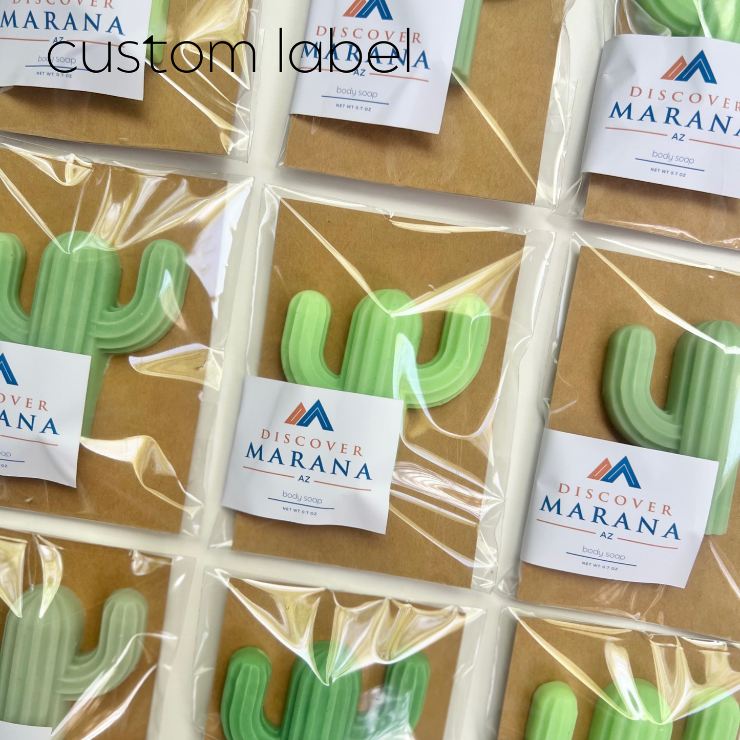 Mini Cactus Soap- Blues