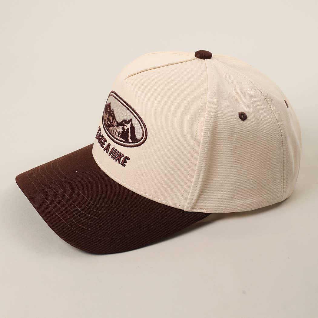 TAKE A HIKE 3D Embroidered Two-Tone Trucker Hat