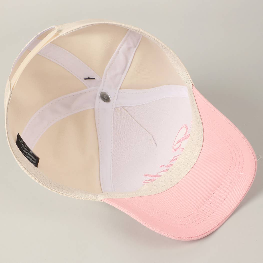 Bride Text Embroidery Two-Tone Trucker Hat