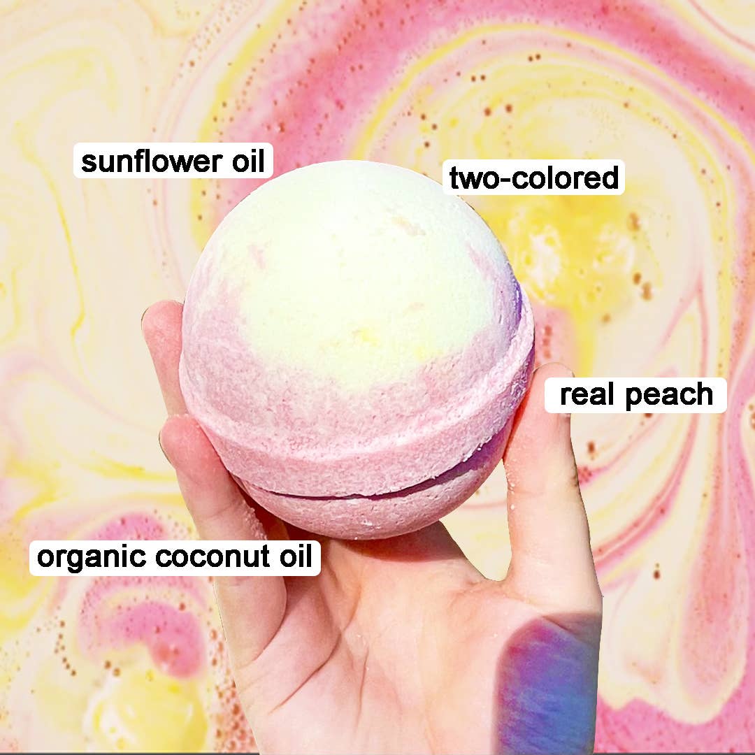 Georgia Peach Large Bath Bomb - 8oz
