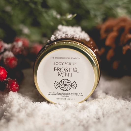 Frost & Mint Body Scrub – Exfoliating Peppermint Vanilla