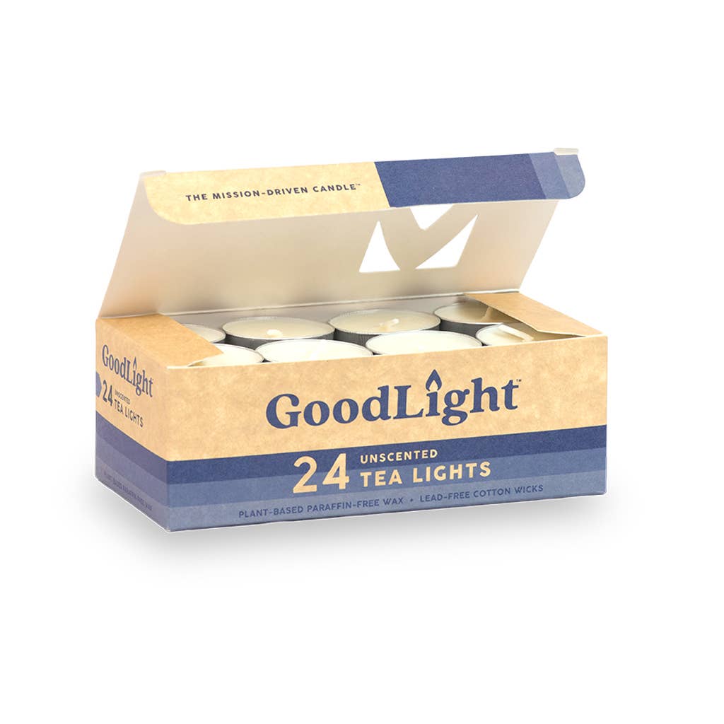 Unscented Tea Light Candles | 24-Count Box