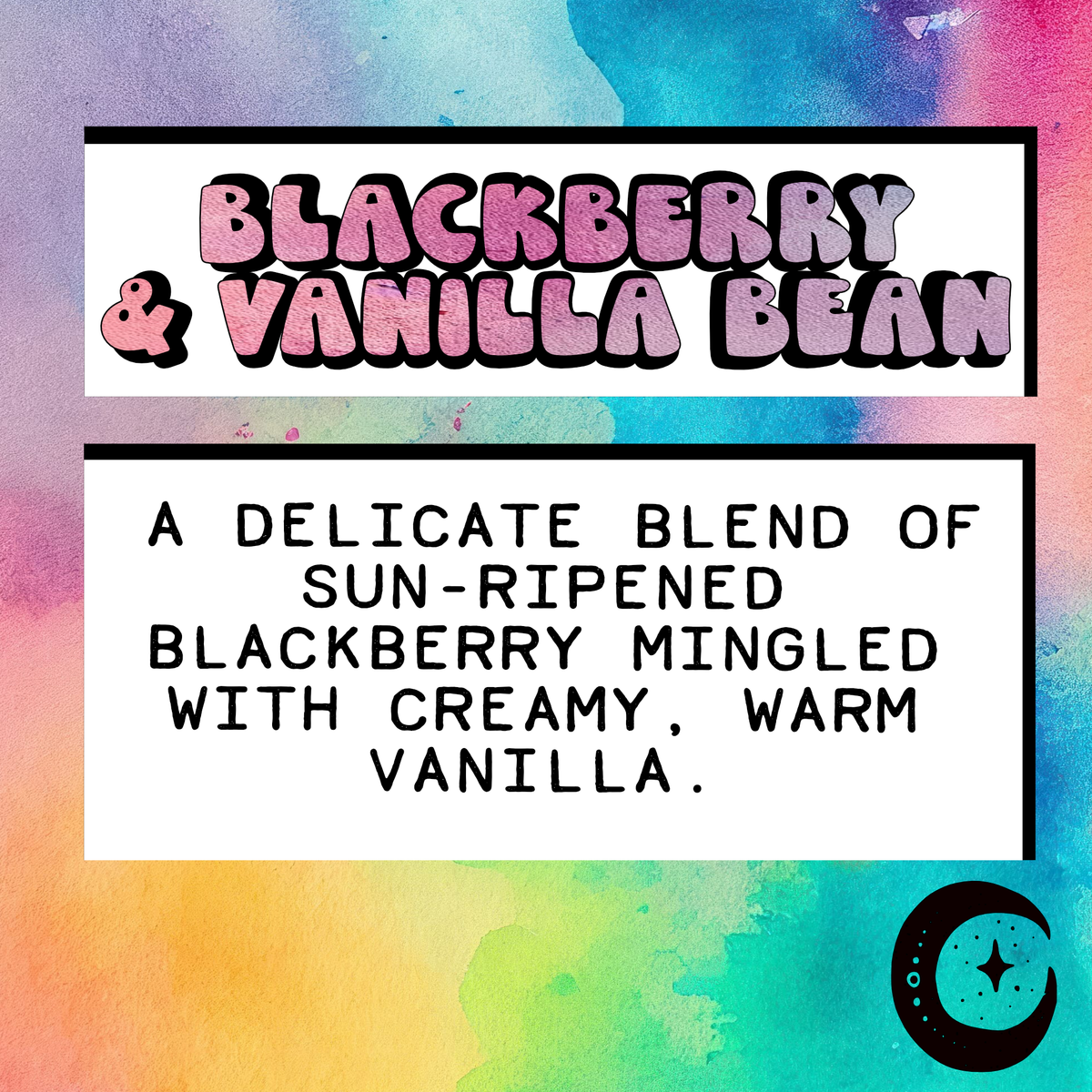 Blackberry & Vanilla Bean | 9  Inch Incense Stick