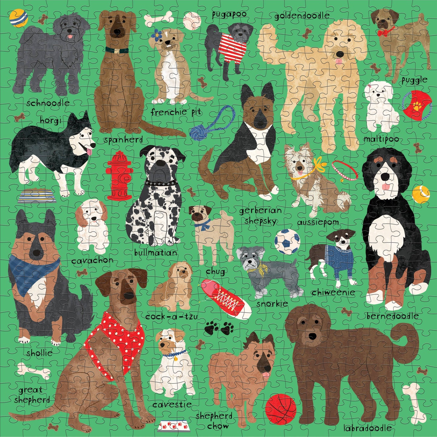 Doodle Dog And Other Mixed Breeds 500 Piece Family Puzzle