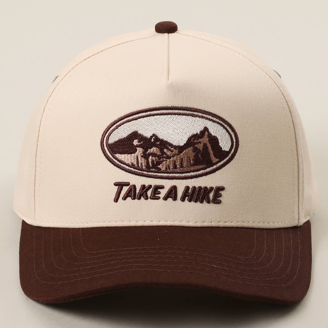 TAKE A HIKE 3D Embroidered Two-Tone Trucker Hat