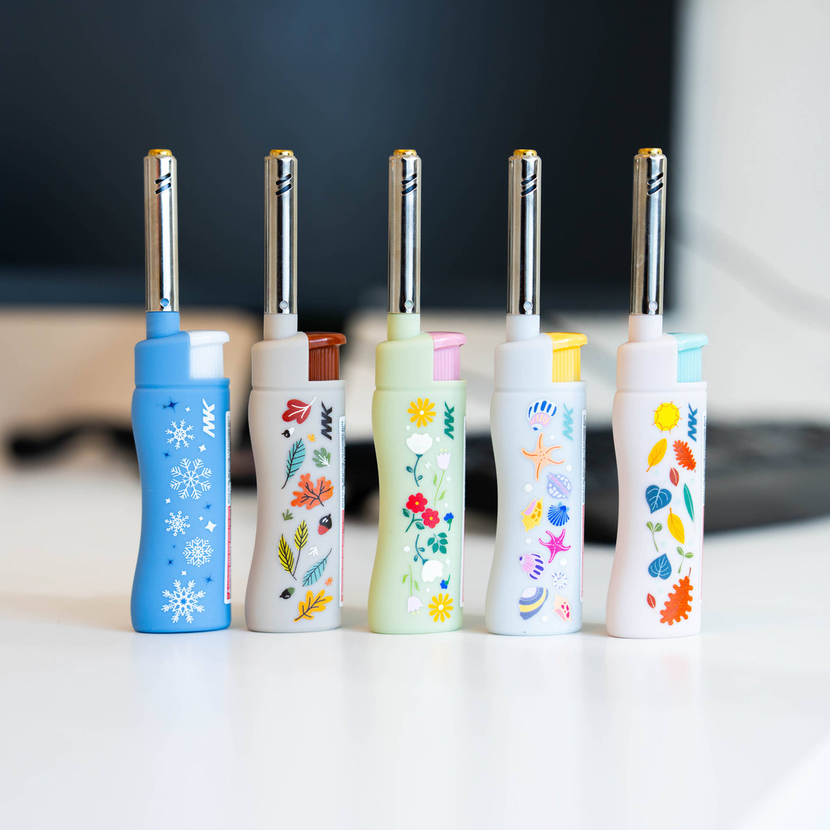 MK Lighter Range Series, Seasons Set, Windproof Flame