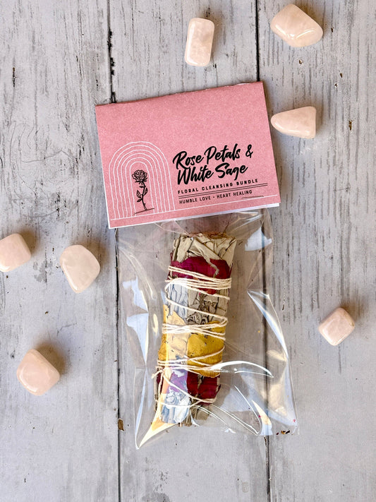 Rose Petals & White Sage Bundle