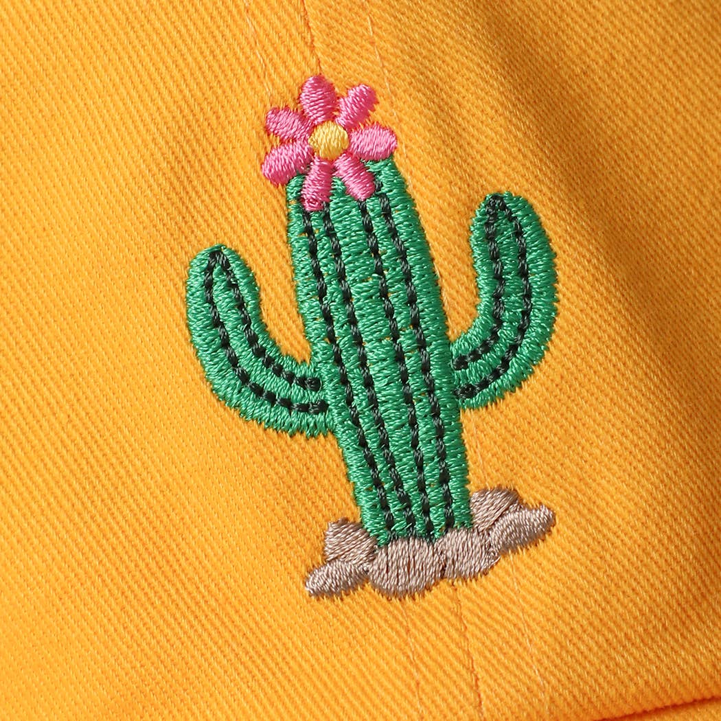 Blooming Cactus Cap: Gold