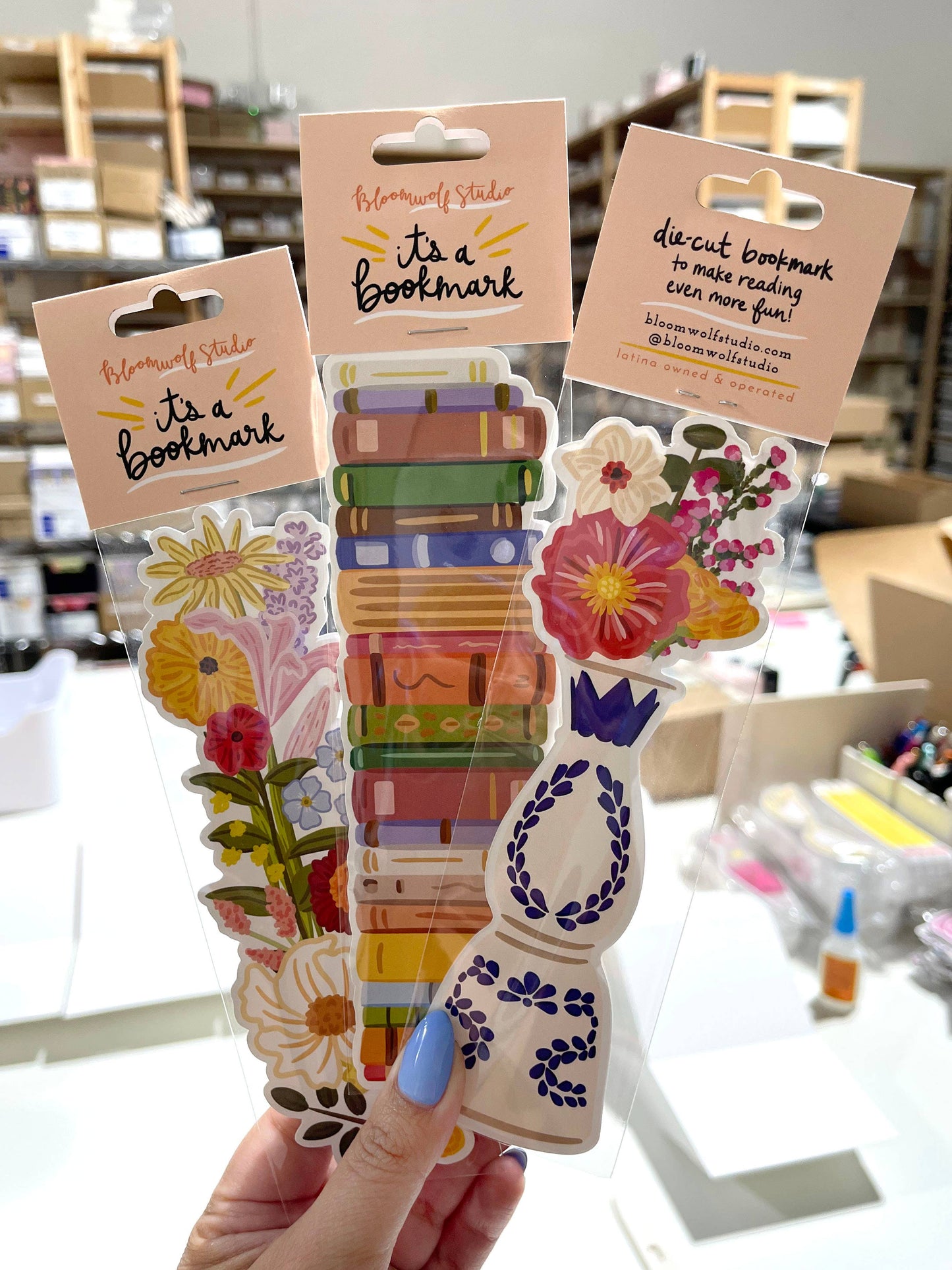 Virgencita Candle Die Cut Bookmark