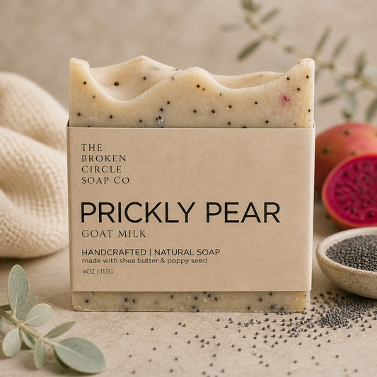 Prickly Pear Soap | Poppy Seed Goat Milk Bar