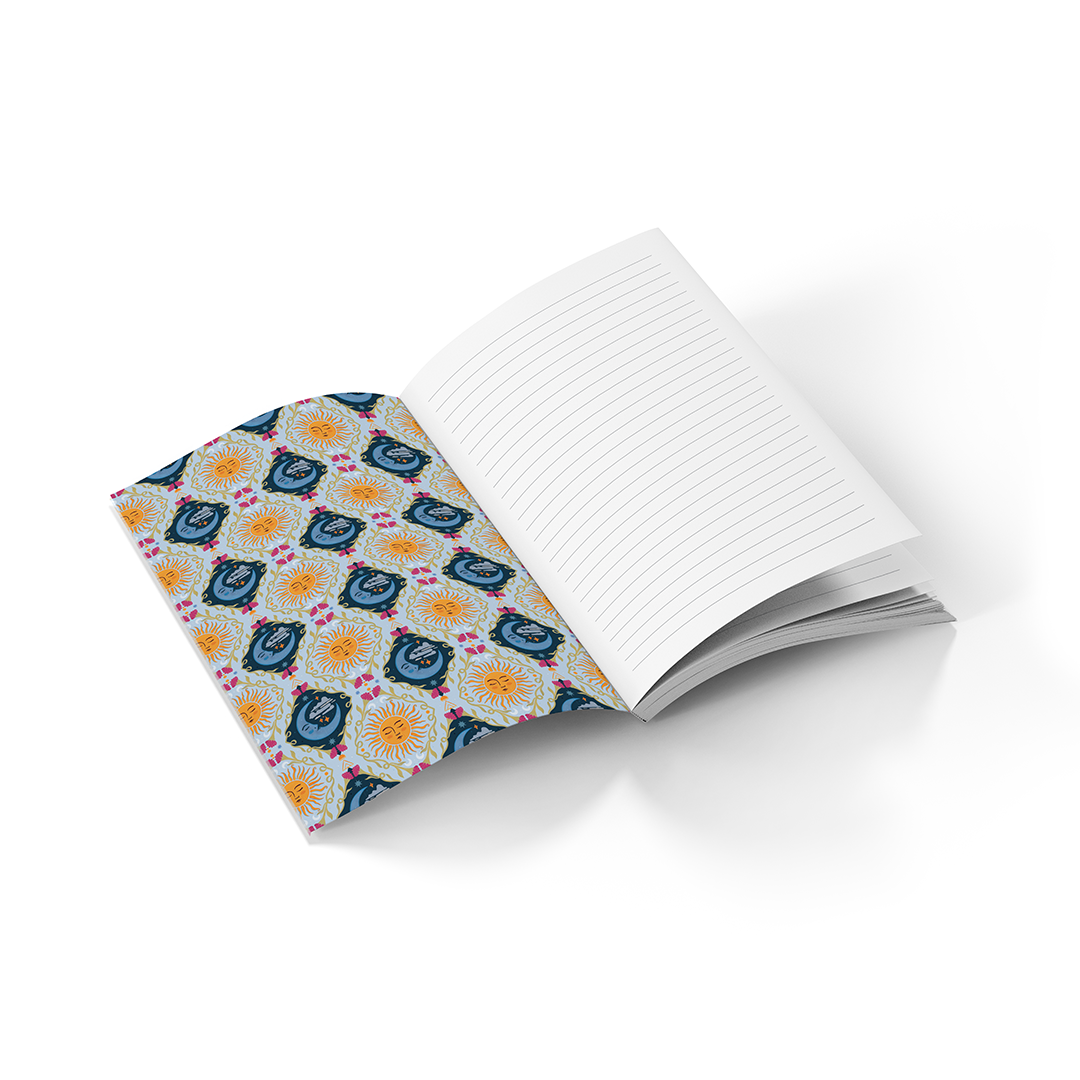 Sun Tarot  Soft Touch Classic Layflat Notebook