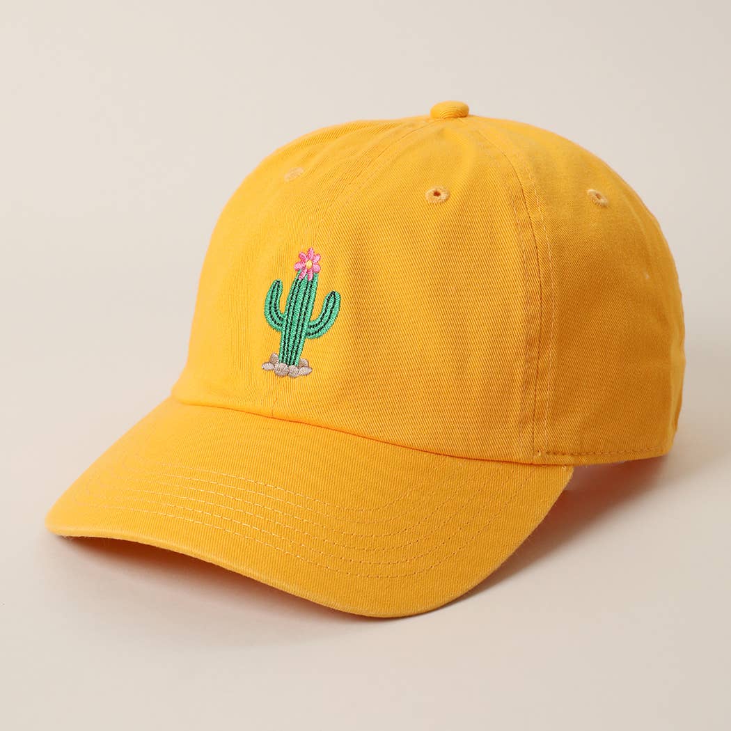 Blooming Cactus Cap: Aqua