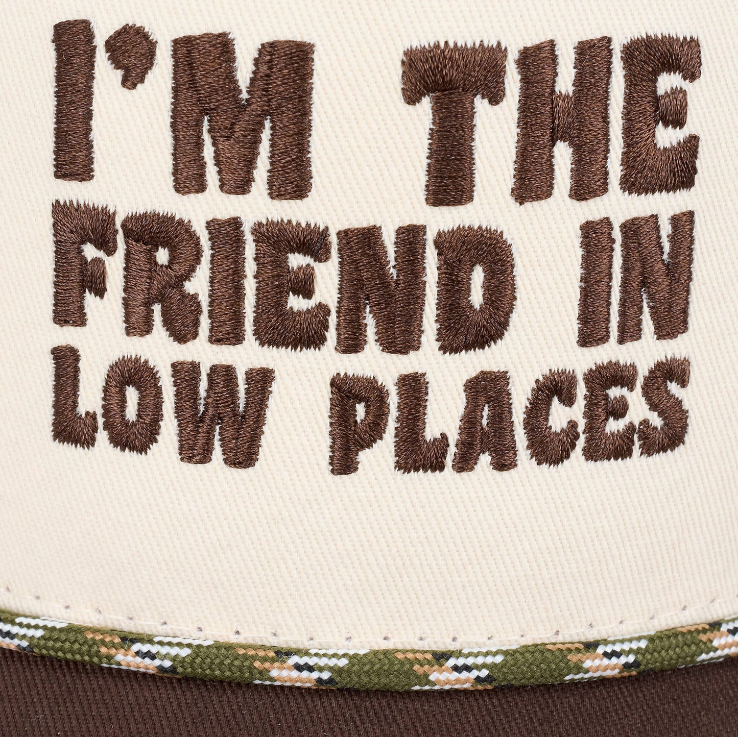 I'm The Friend In Low Places Trucker Hat
