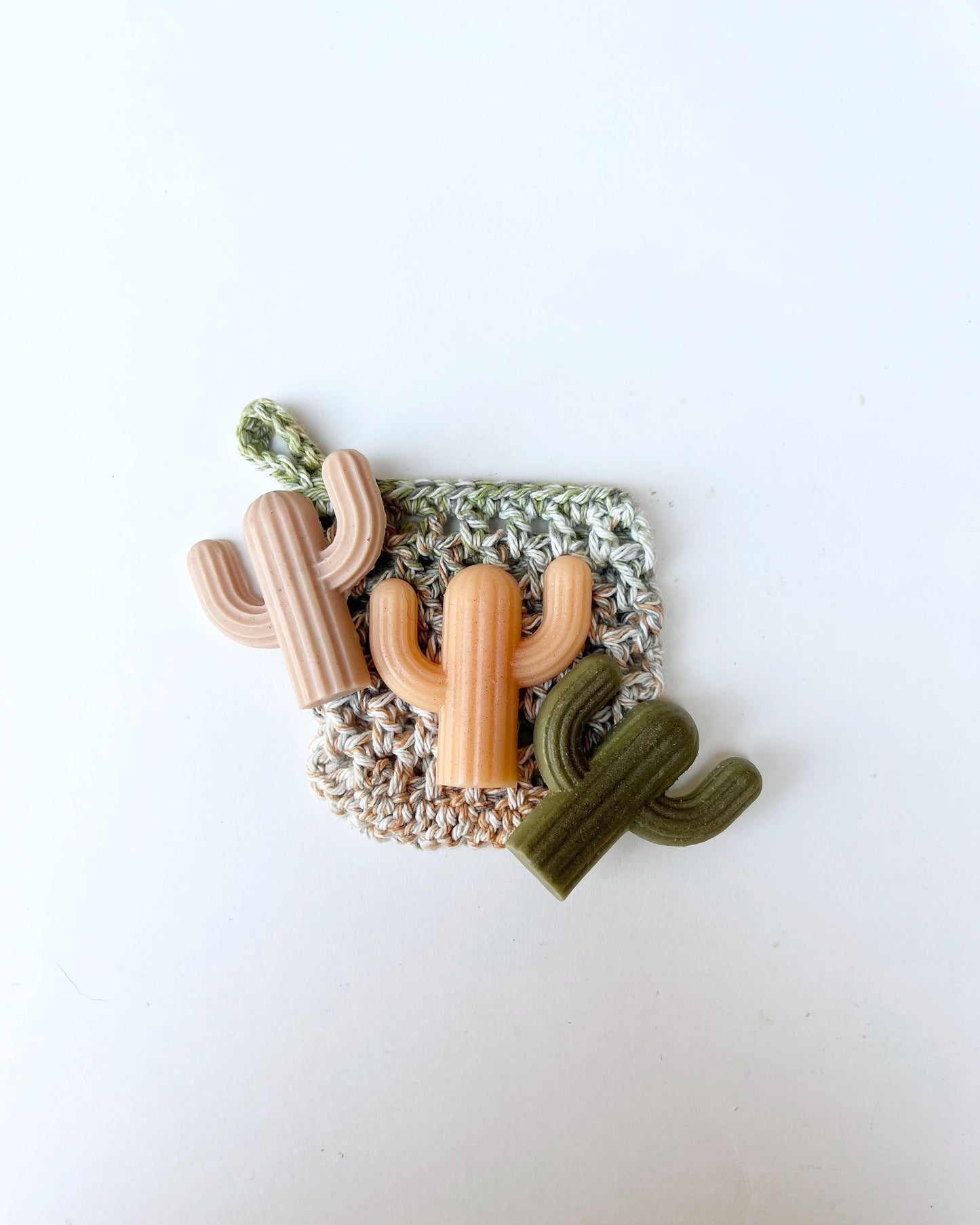 Cactus Mini Soap (Single): Prickly Pear (Green + Pink/Purple)